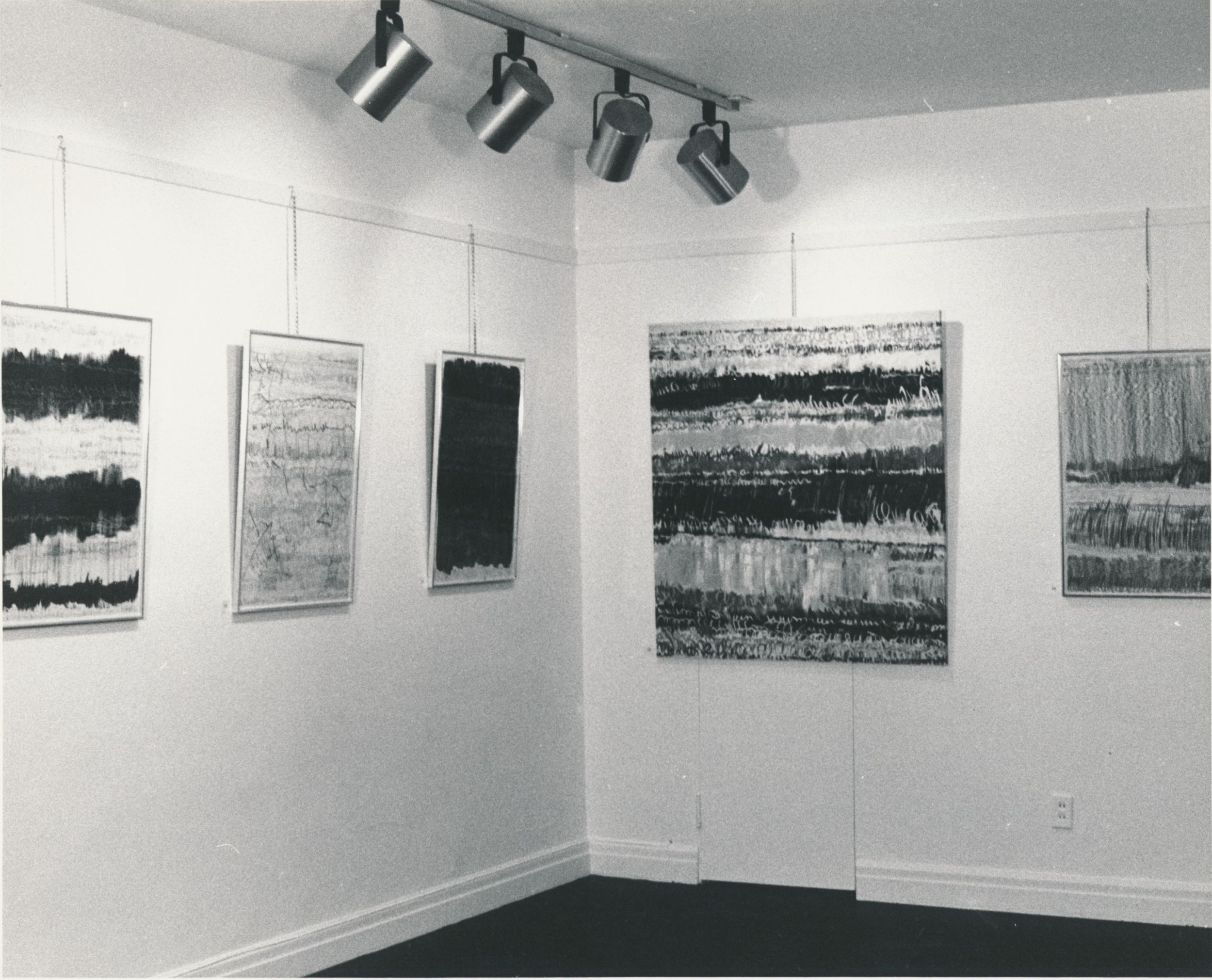 Vue de l’exposition "écritures", Galerie Curzi, Montréal, 2-23 octobre.