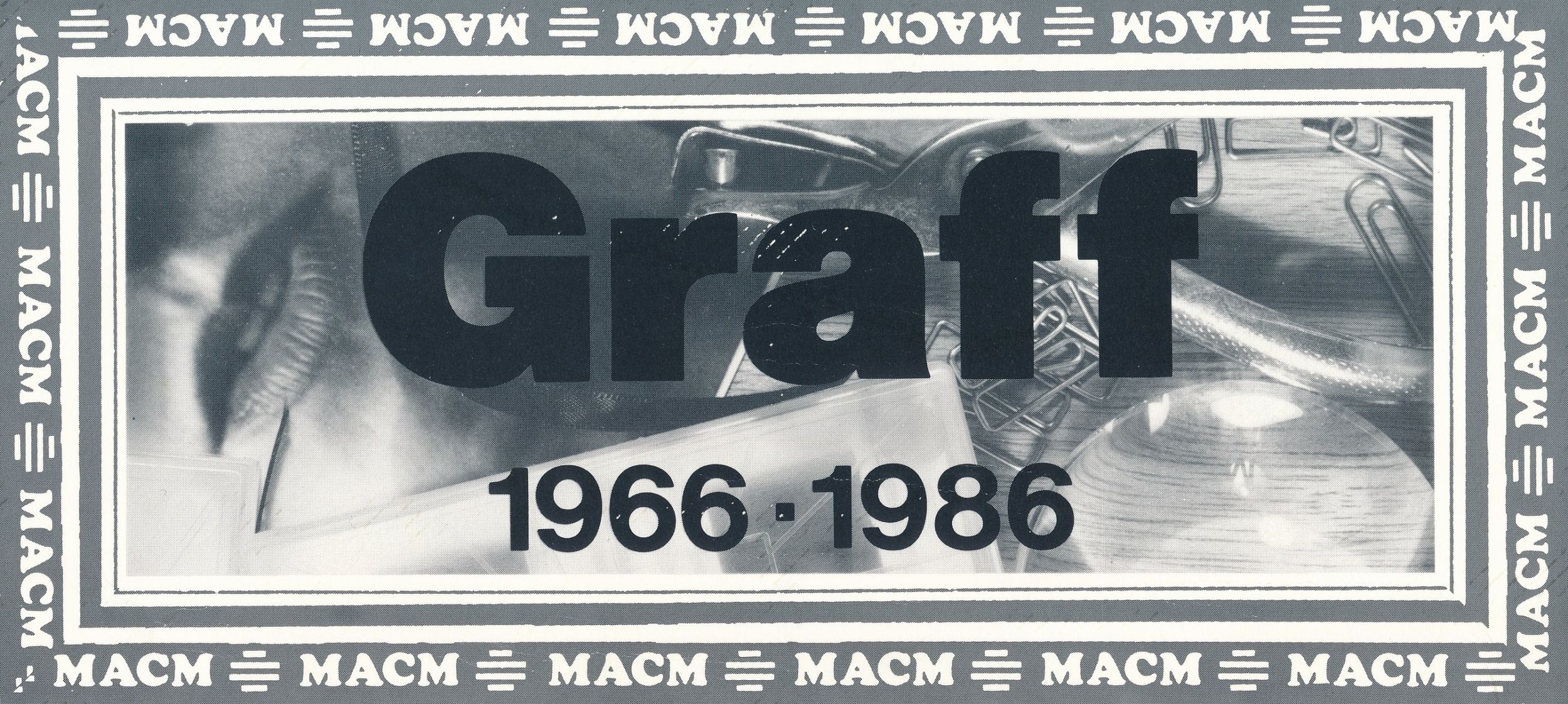 Carton d’invitation de l’exposition Installations/Fictions, Galerie Graff, Montréal, 1986. Recto.
